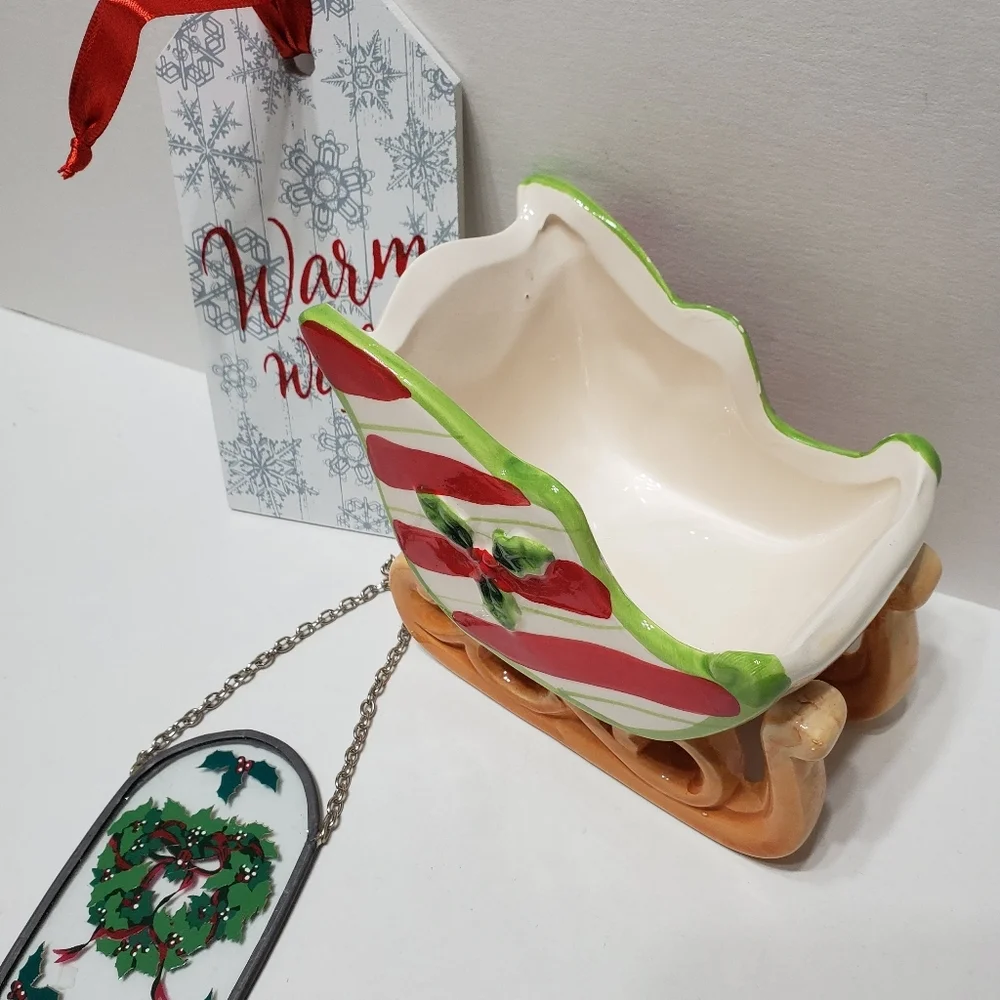 🛷🎄🎅 Christmas sleigh & ornaments